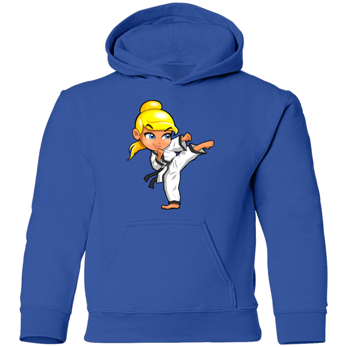Karate Girl Kids Hoodie