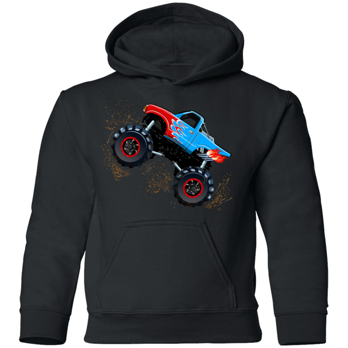 Monster Truck Kids Hoodie