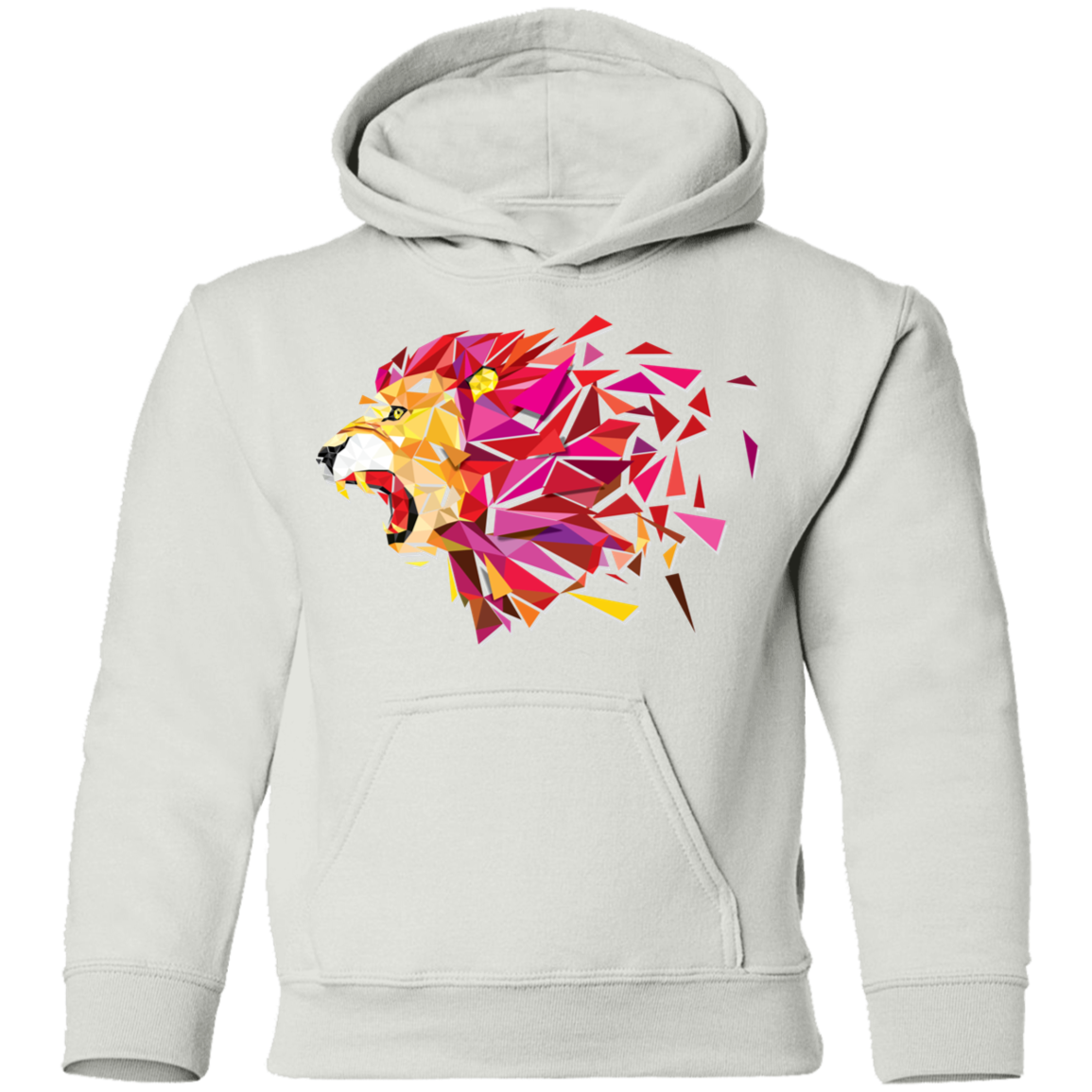 Colorful Abstract Lion Kids Hoodie