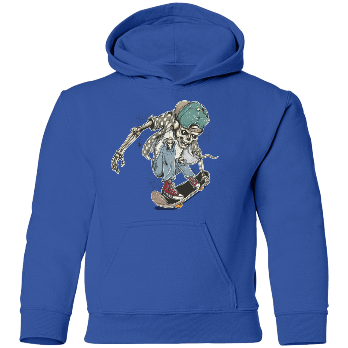 Skeleton Skater Kids Hoodie