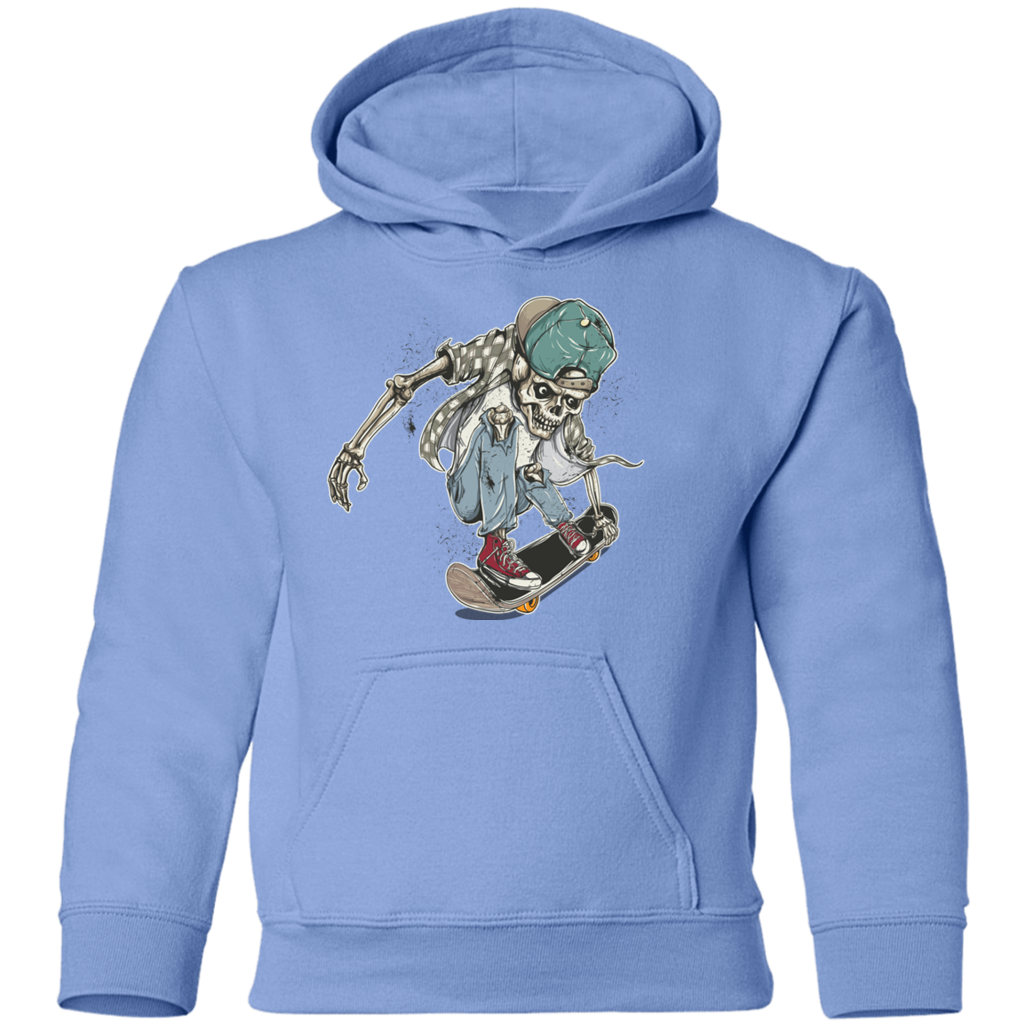 Skeleton Skater Kids Hoodie