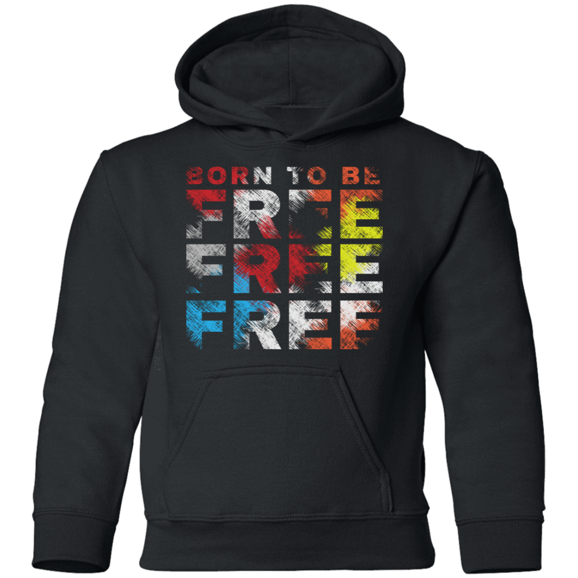 Born to Be Free Kids Hoodie