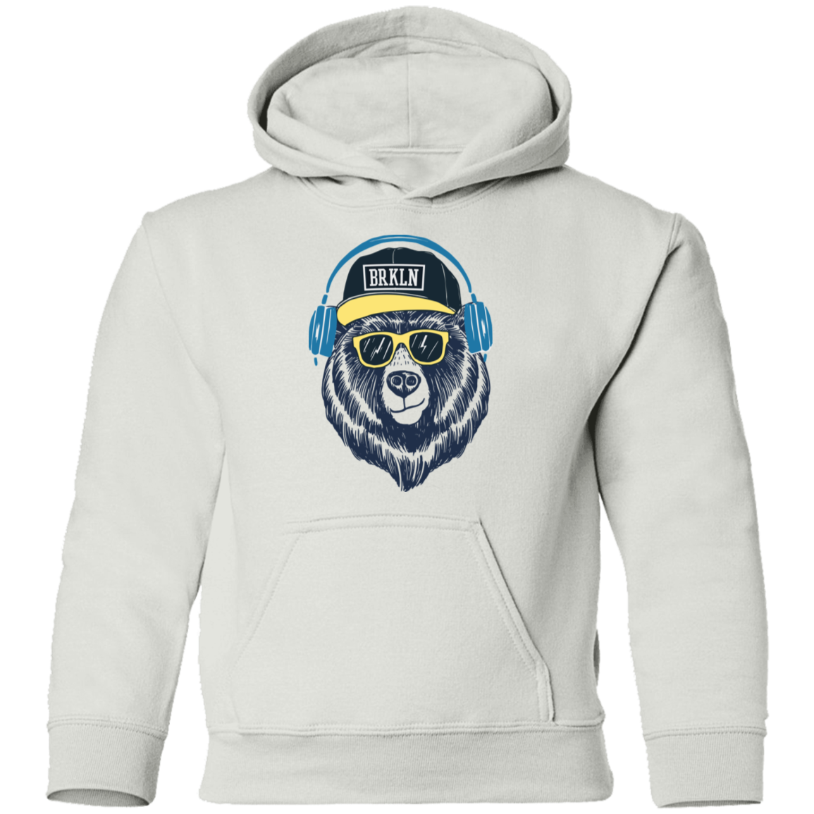 Bear Headphones Kids Hoodie