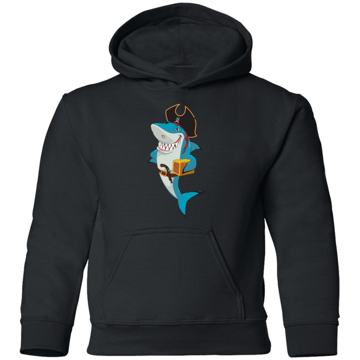 Pirate Shark Kids Hoodie