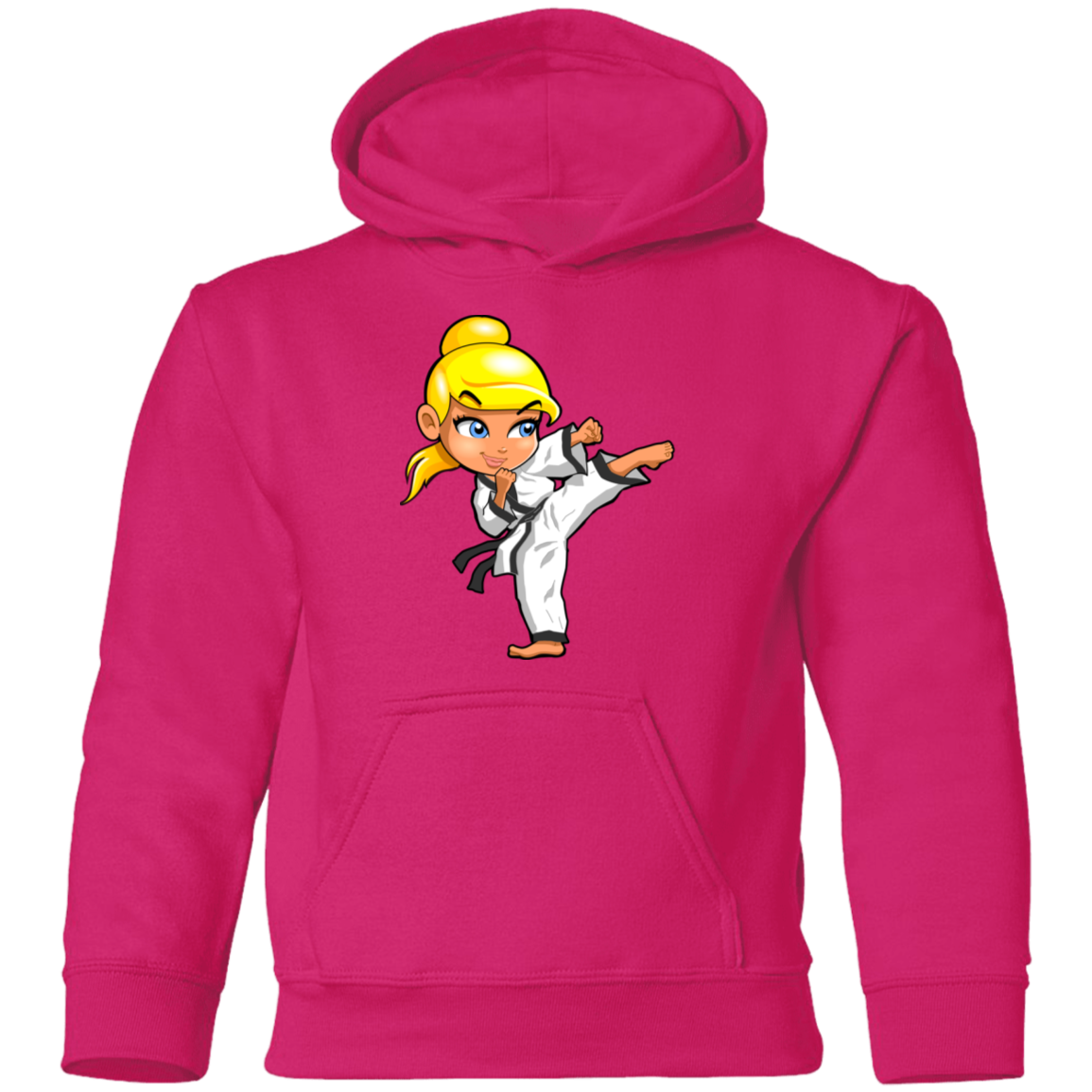 Karate Girl Kids Hoodie