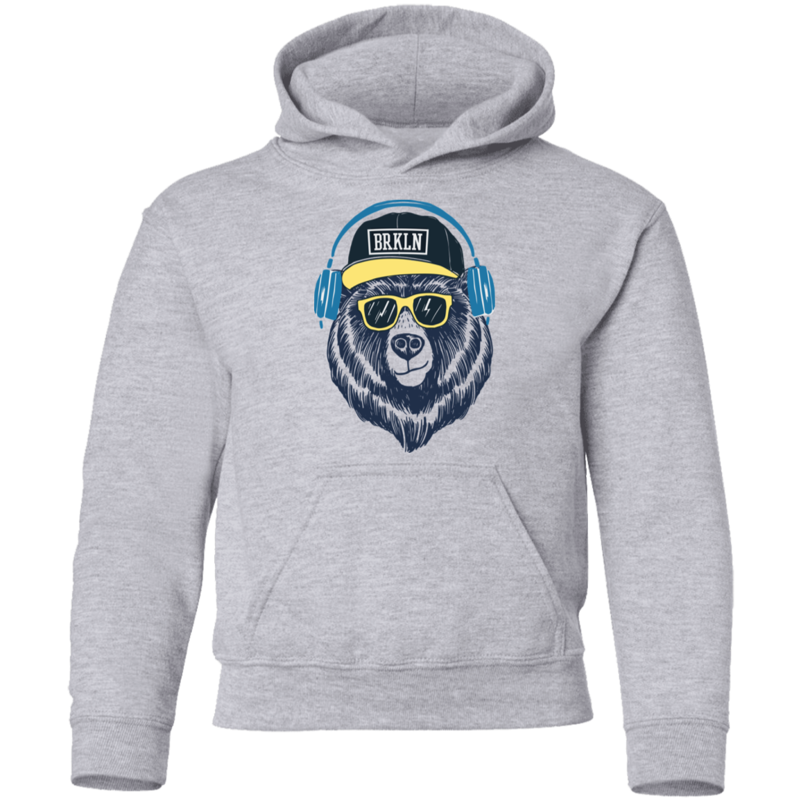 Bear Headphones Kids Hoodie