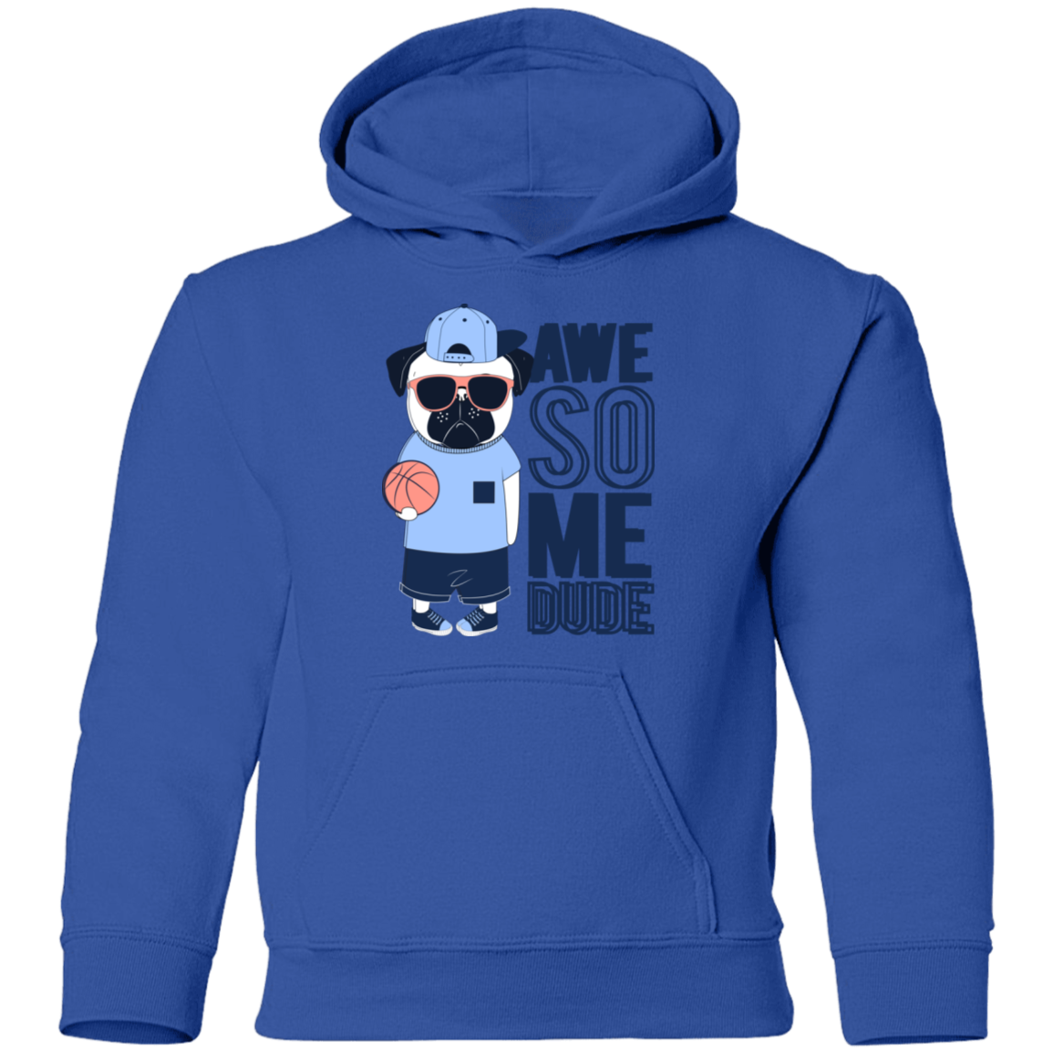 Awesome Dude Dog Kids Hoodie