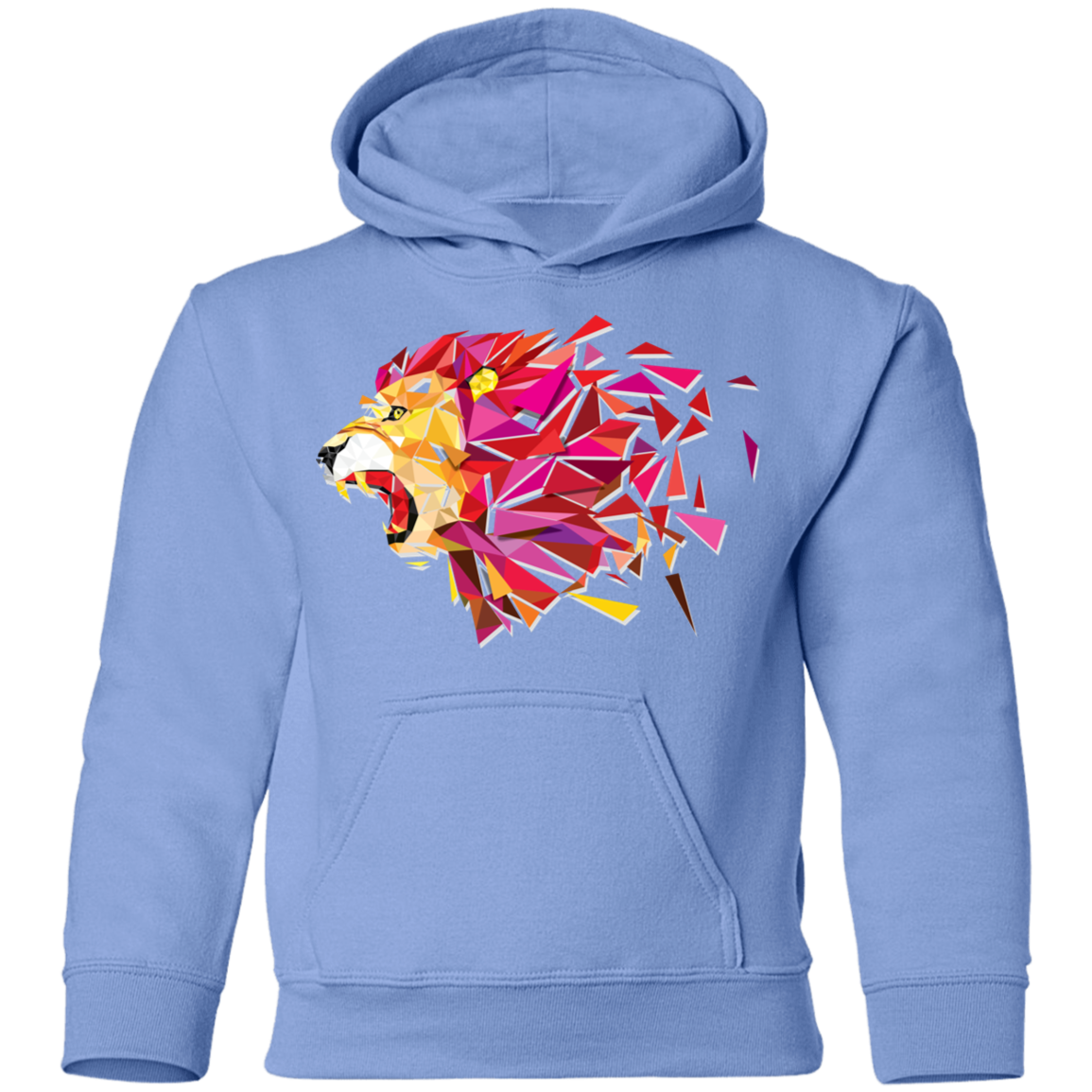 Colorful Abstract Lion Kids Hoodie