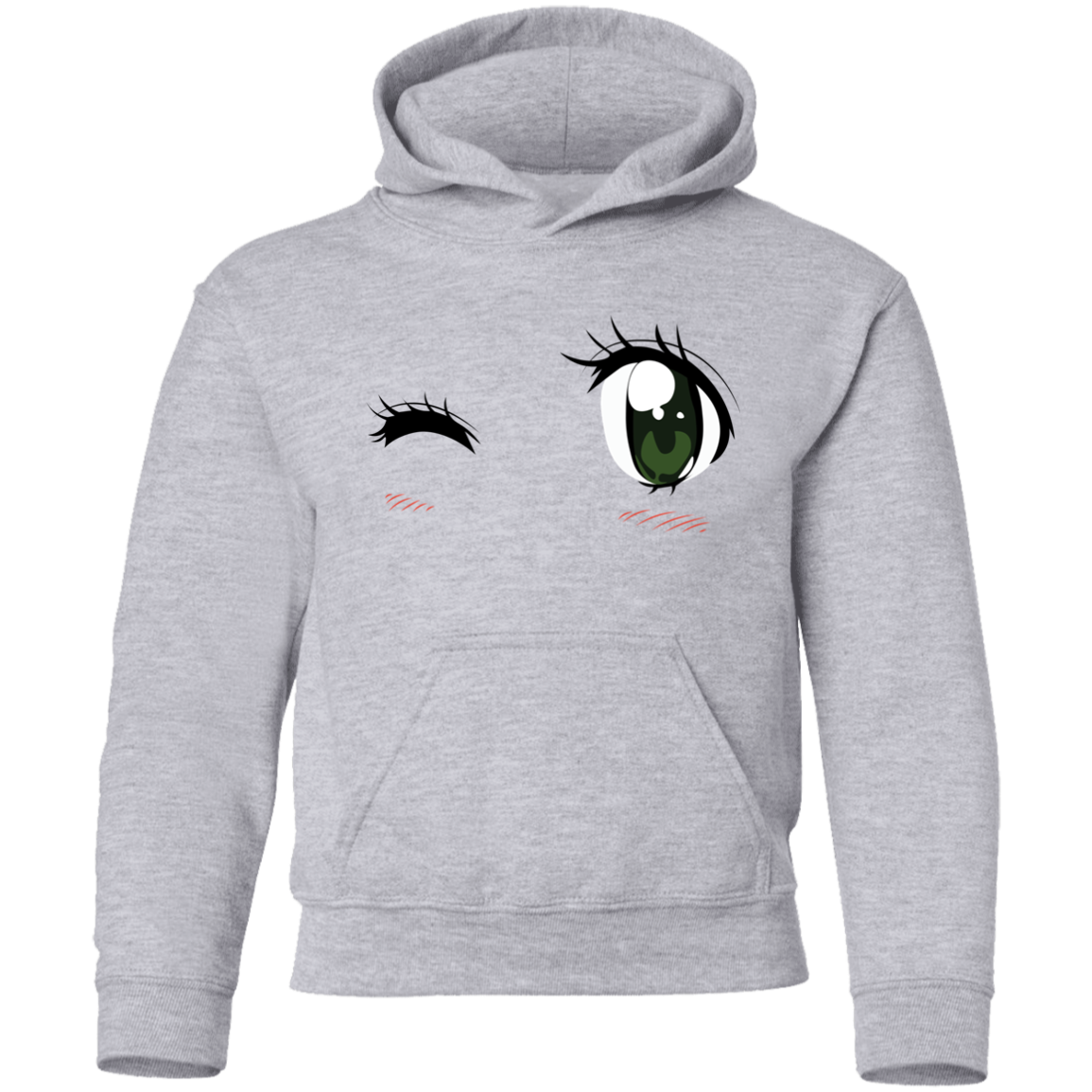 Winking Eyes Kids Hoodie