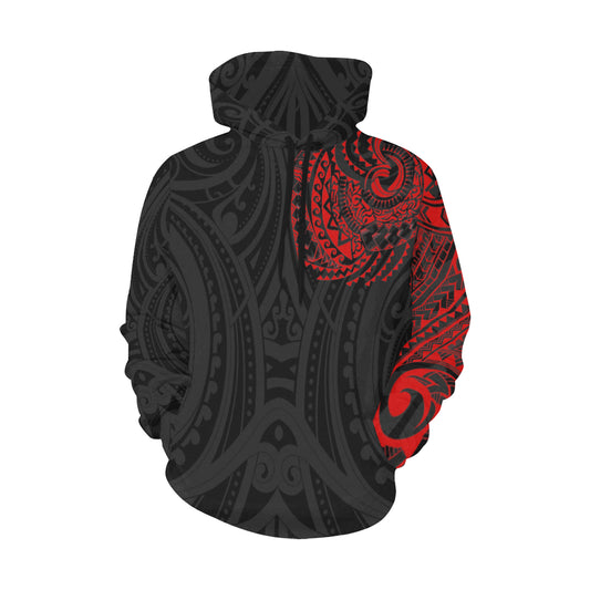 Red Chest Maori Tribal Polynesian Hoodie