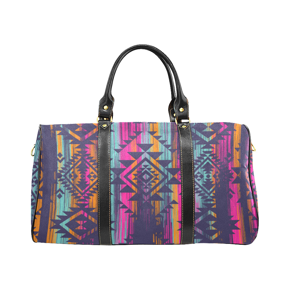 Boho Aztec Color Streaks Travel Bag