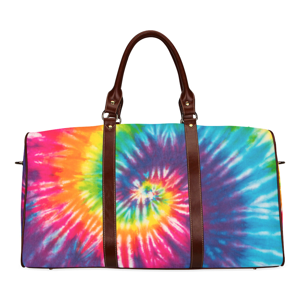 Colorful Tie Dye Spiral Travel Bag
