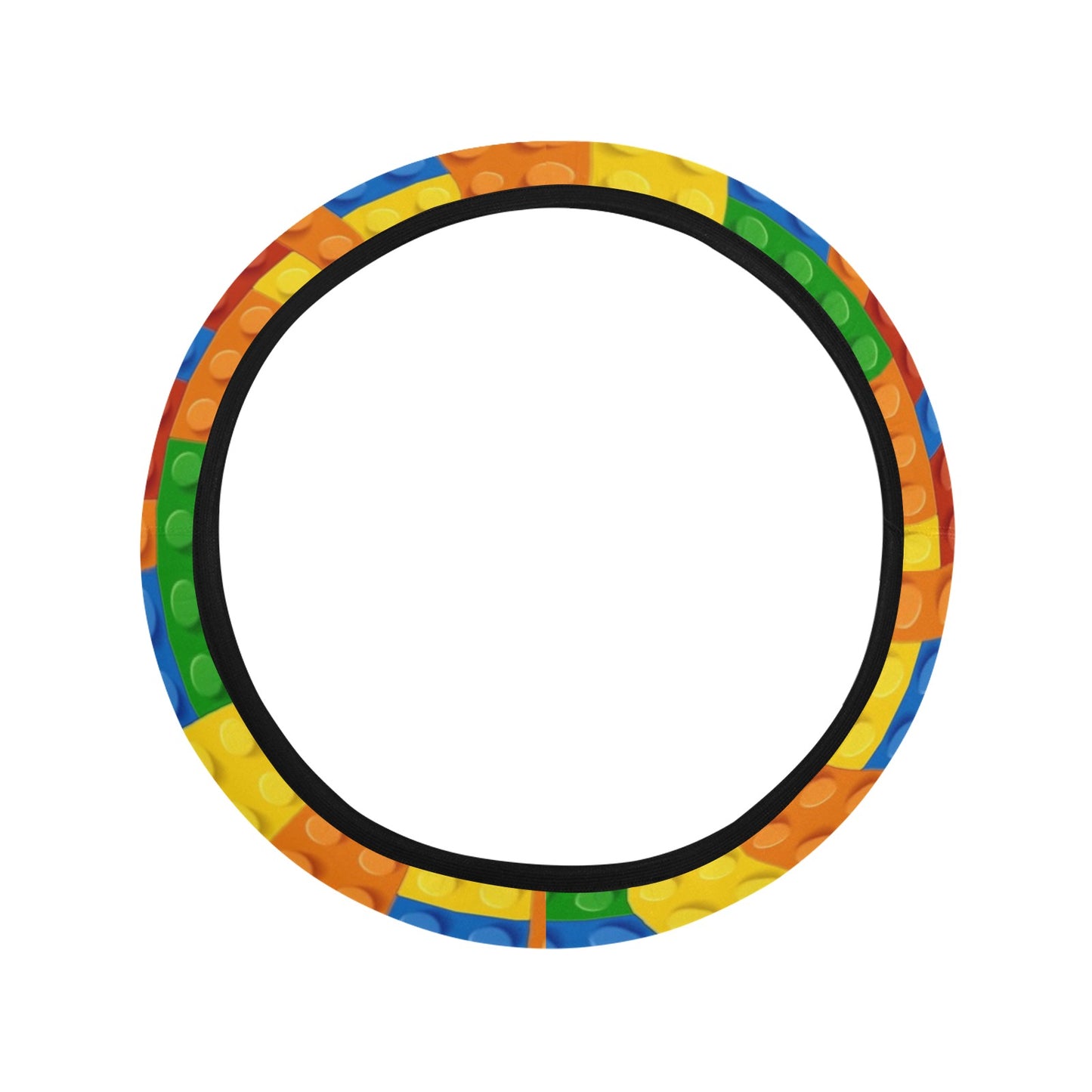 Colorful Lego Steering Wheel Cover