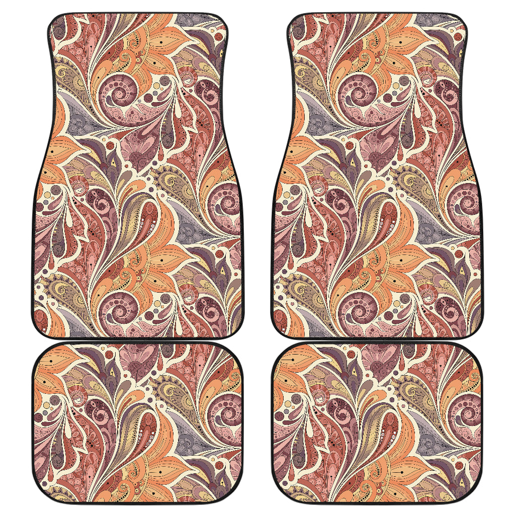 Brown Elegant Decor Car Floor Mats