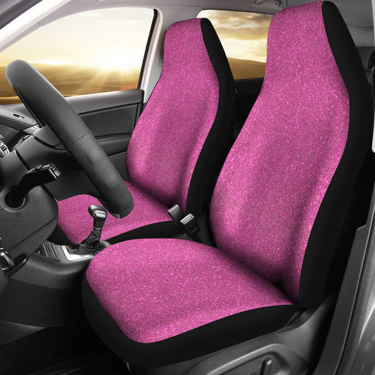 Pink Confetti Print Car Seat Covers
