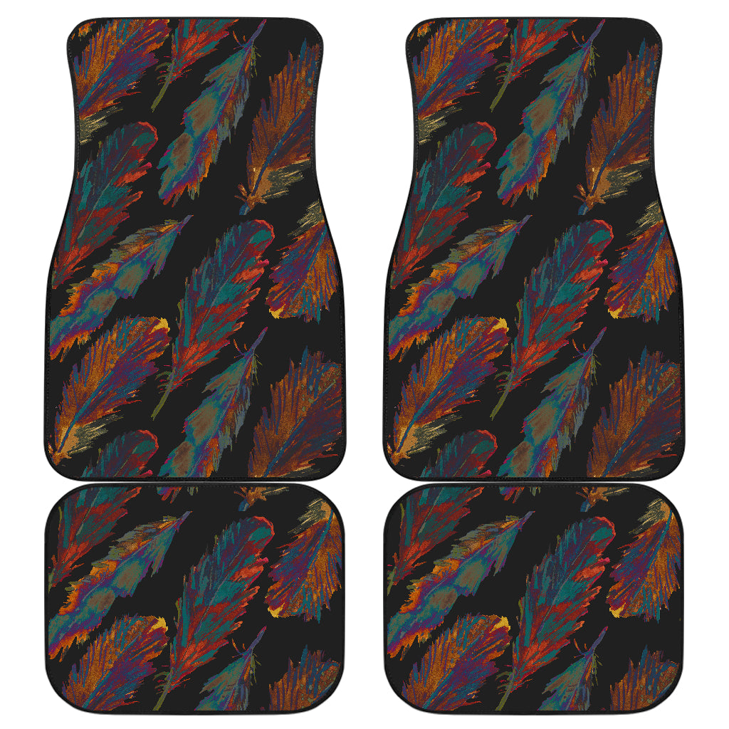 Dark Feathers Car Floor Mats
