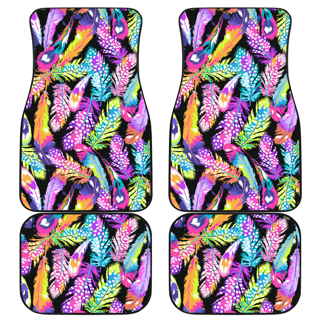 Colorful Feathers Car Floor Mats