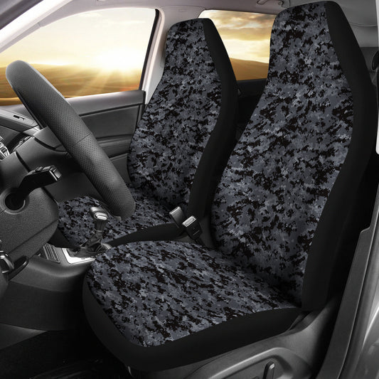 Dark Grey Digital Camouflage Car Seat Covers