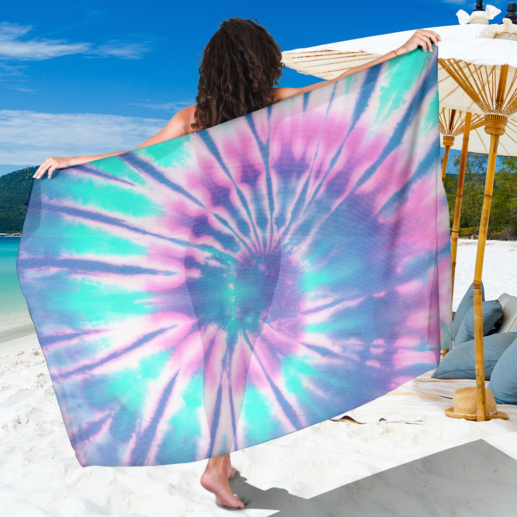 Pink & Blue Tie Dye Sarong