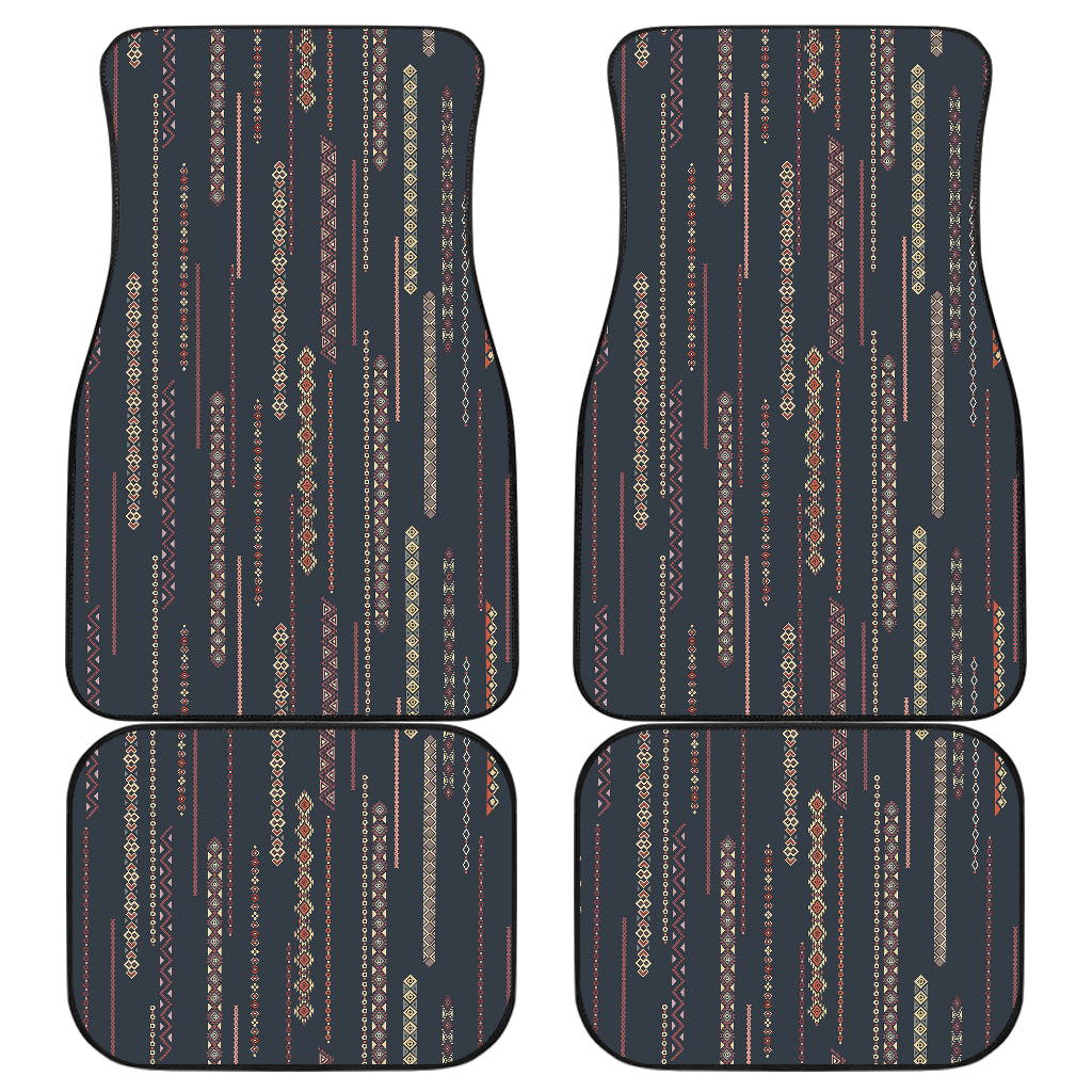 Boho Chic Bohemian Stripes Car Floor Mats