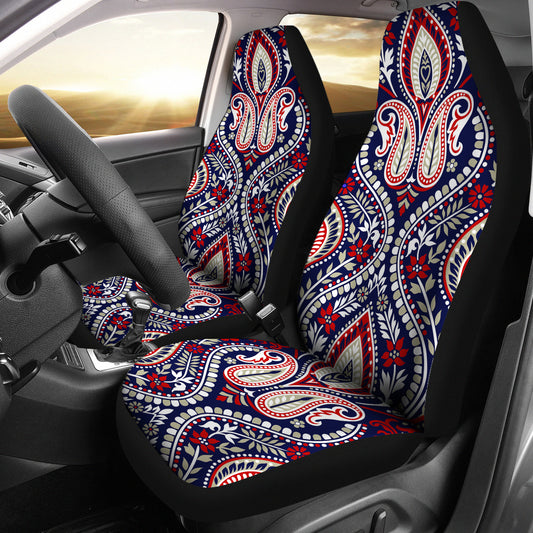 Red Elegant Decor Car Seat Covers