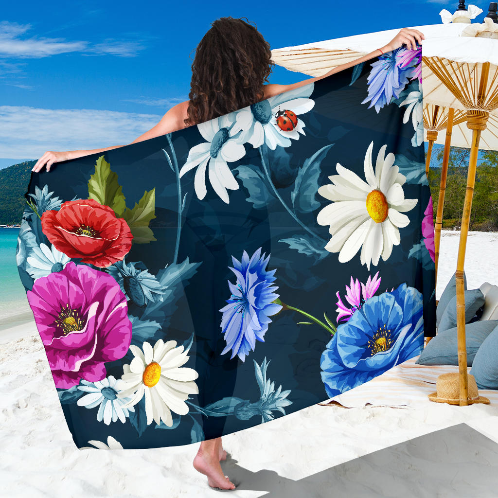 Colorful Flowers Sarong