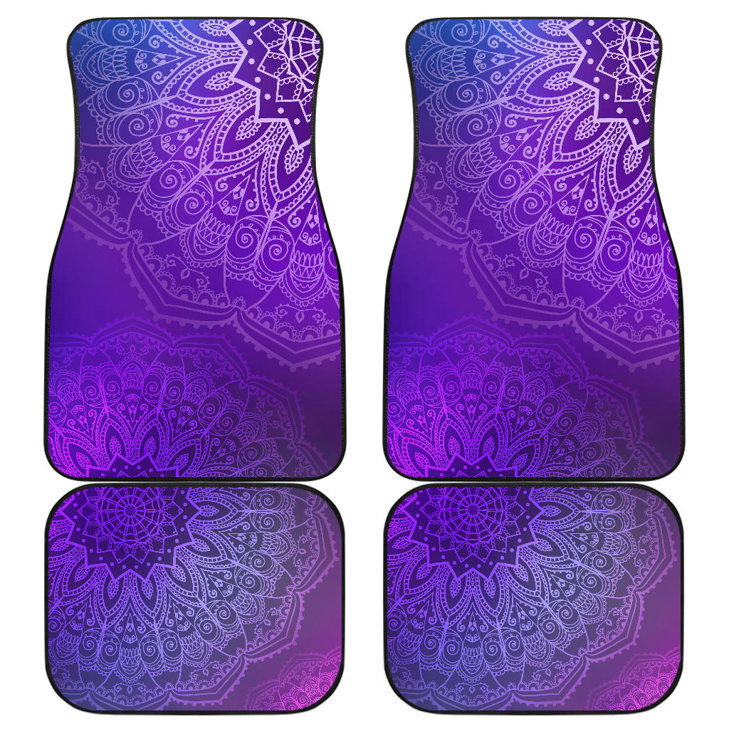 Purple Mandalas Car Floor Mats
