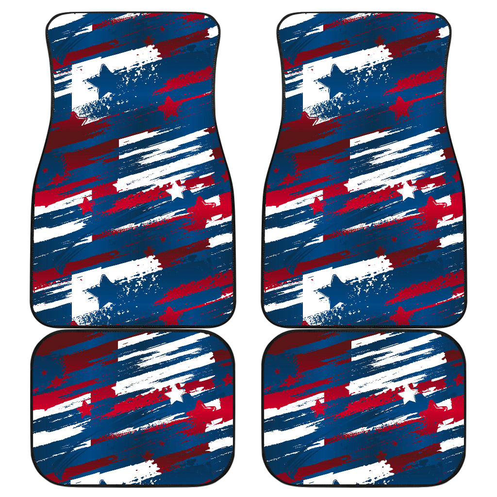 Abstract Red White & Blue Car Floor Mats