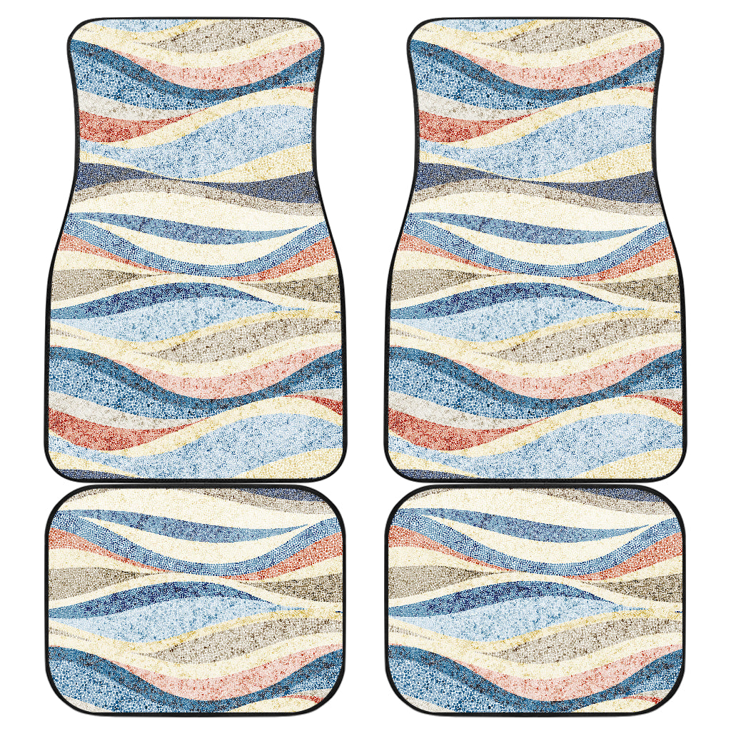Abstract Waves Car Floor Mats