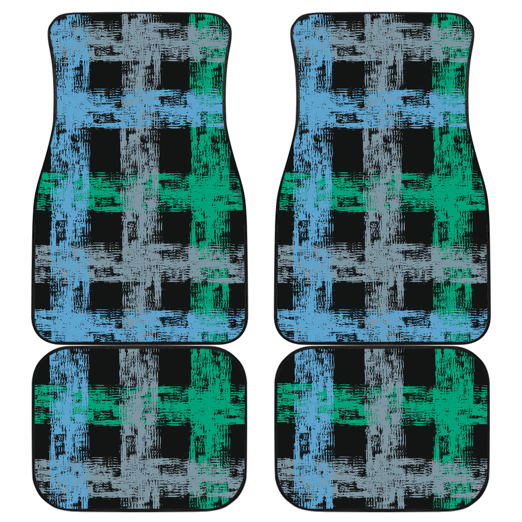 Abstract Plaid Car Floor Mats