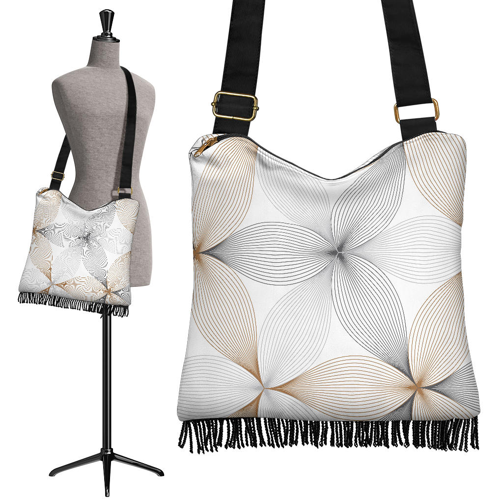 Floral Stars Pattern Crossbody Bag