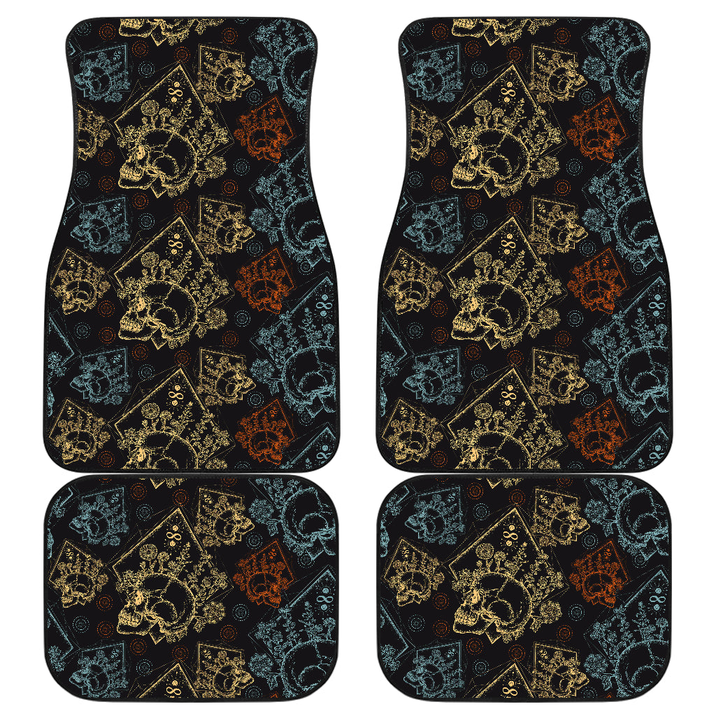 Skull Pattern Car Floor Mats