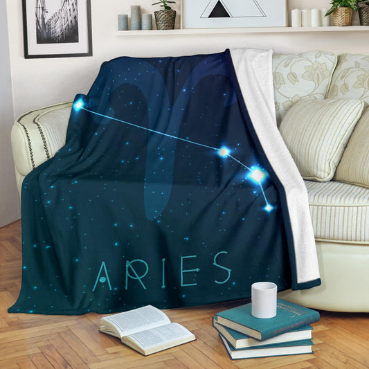 Aries Zodiac Blanket