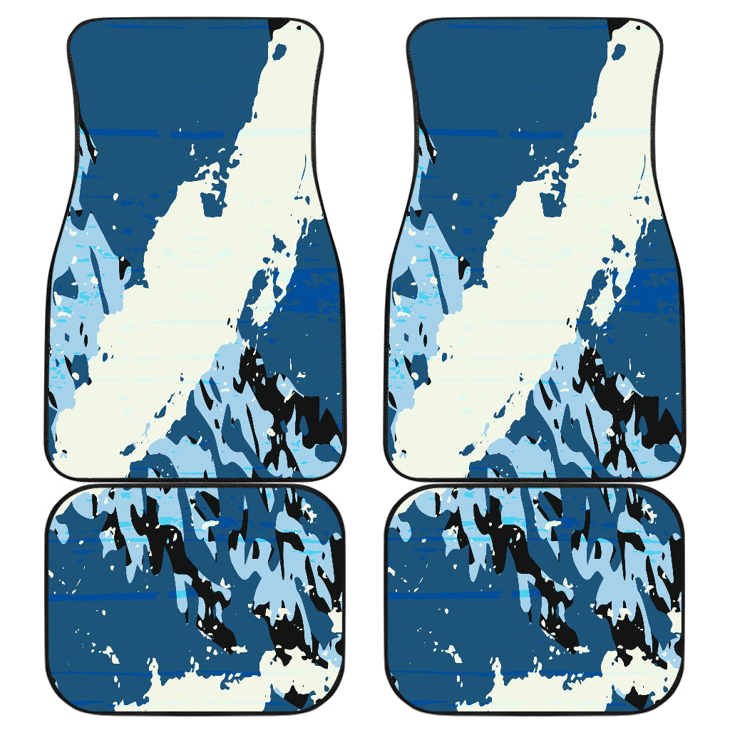 Blue Abstract (2) Car Floor Mats