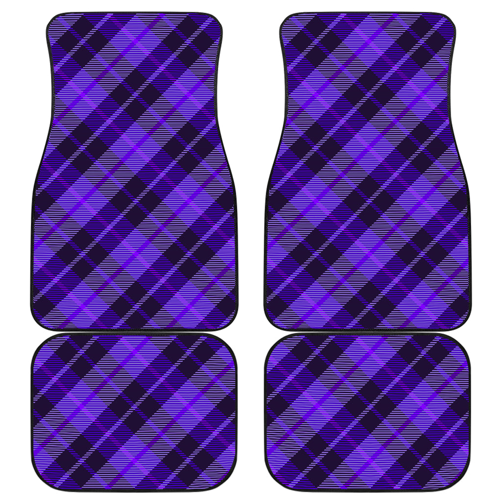 Purple Plaid Car Floor Mats