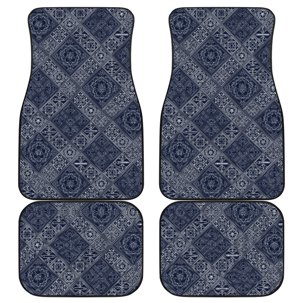 Elegant Plaid Car Floor Mats