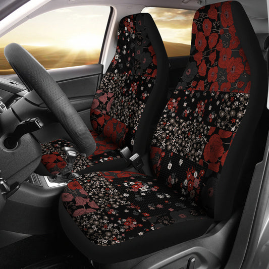 Roses Patchwork Car Seat Covers