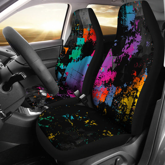 Colorful Abstract Art Car Seat Covers