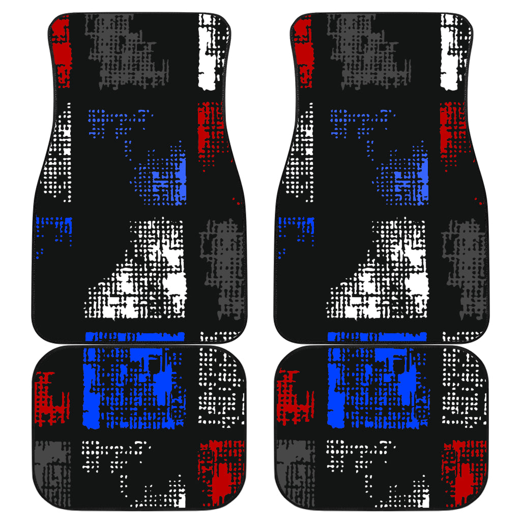 Abstract Blocks Car Floor Mats