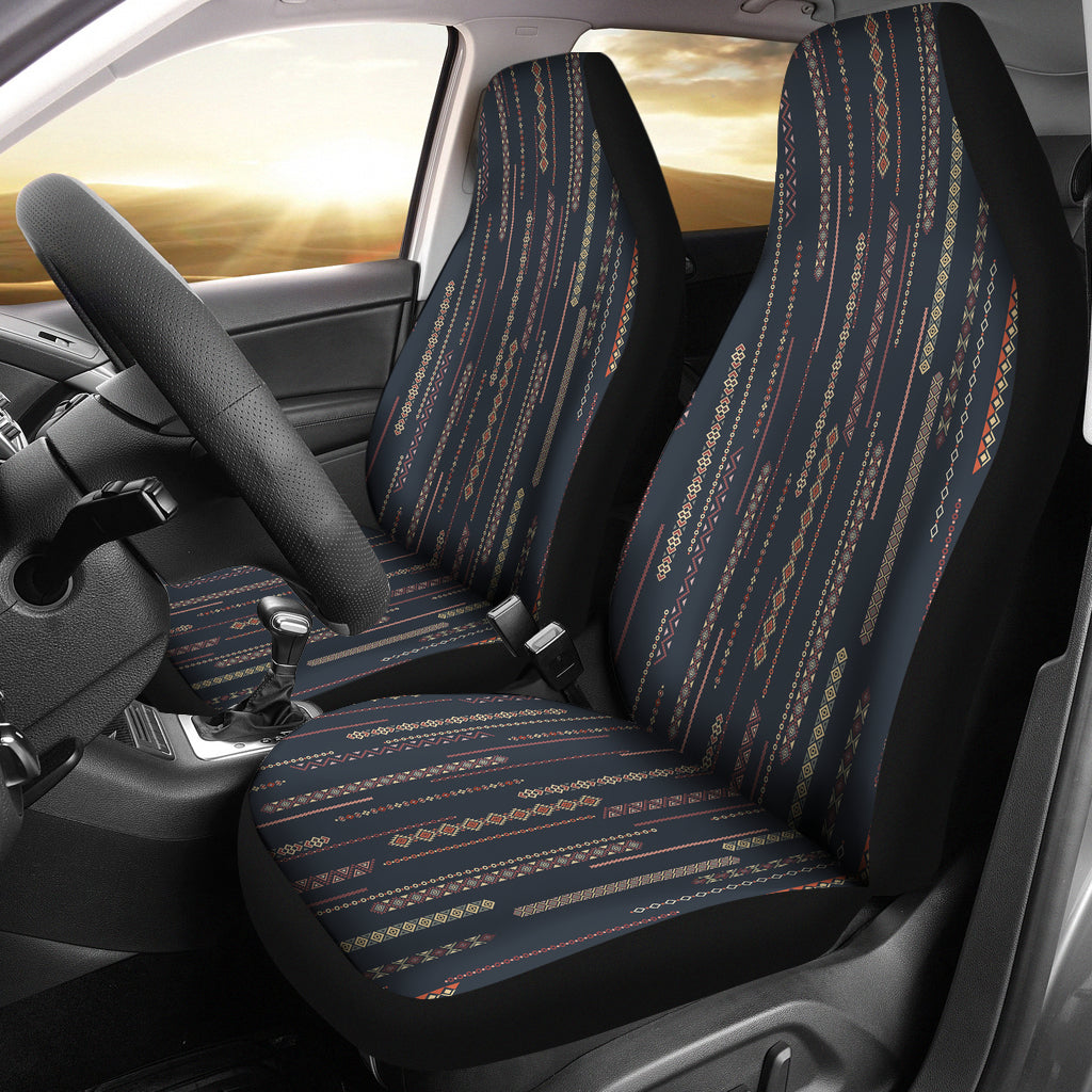 Boho Chic Bohemian Stripes Car Seat Covers