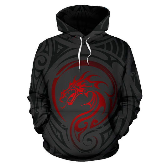 Red Dragon Maori Hoodie
