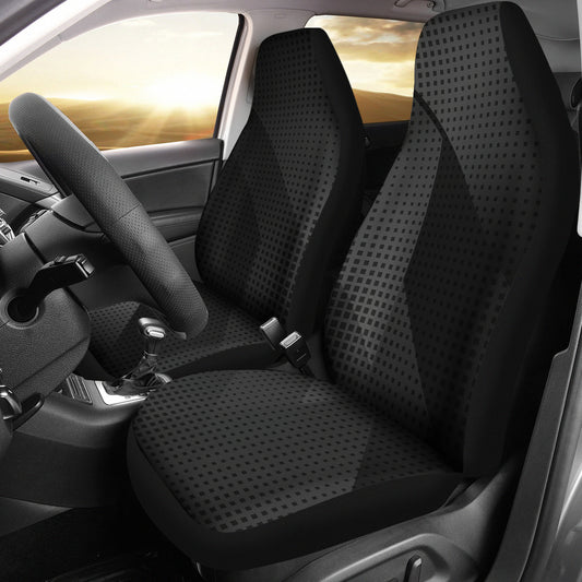 Dark Grey & Black Abstract Car Seat Covers