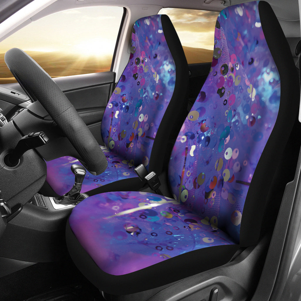 Purple Abstract Art Car Seat Covers