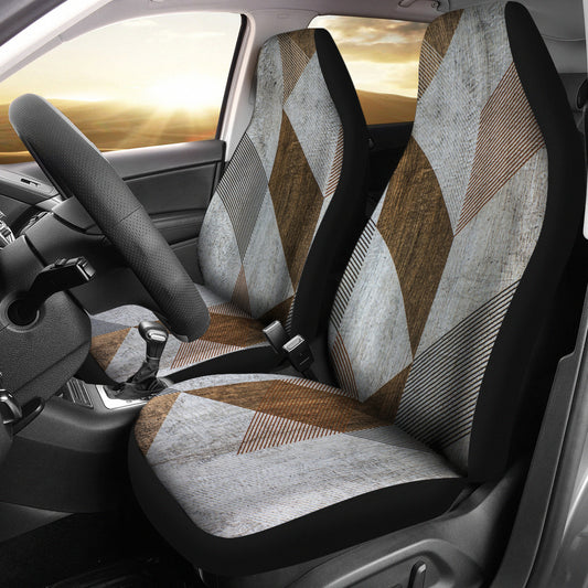 Diagonal Abstract Car Seat Covers