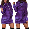 Purple Swirls Womens Hoodie Dress