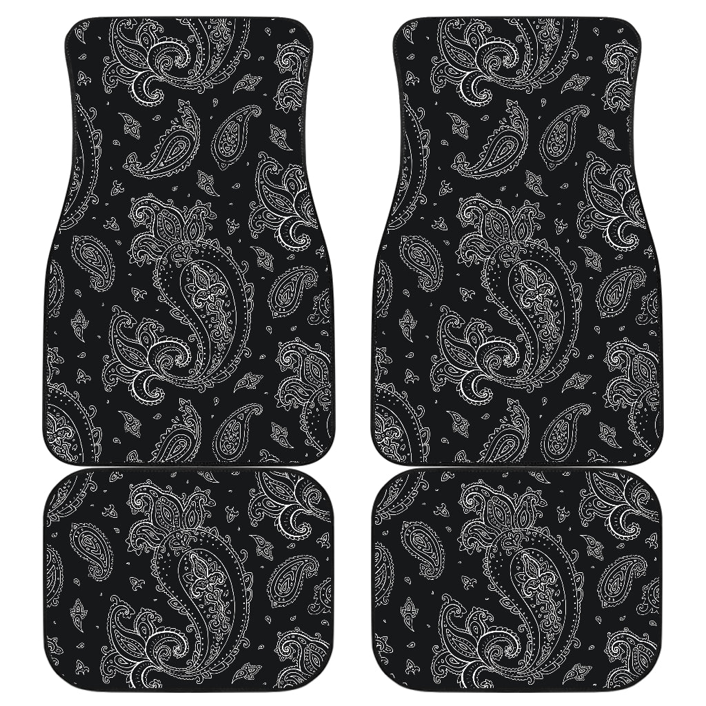 Black Elegant Decor Car Floor Mats
