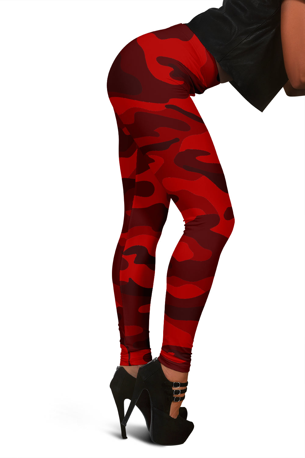 Red Camouflage Leggings