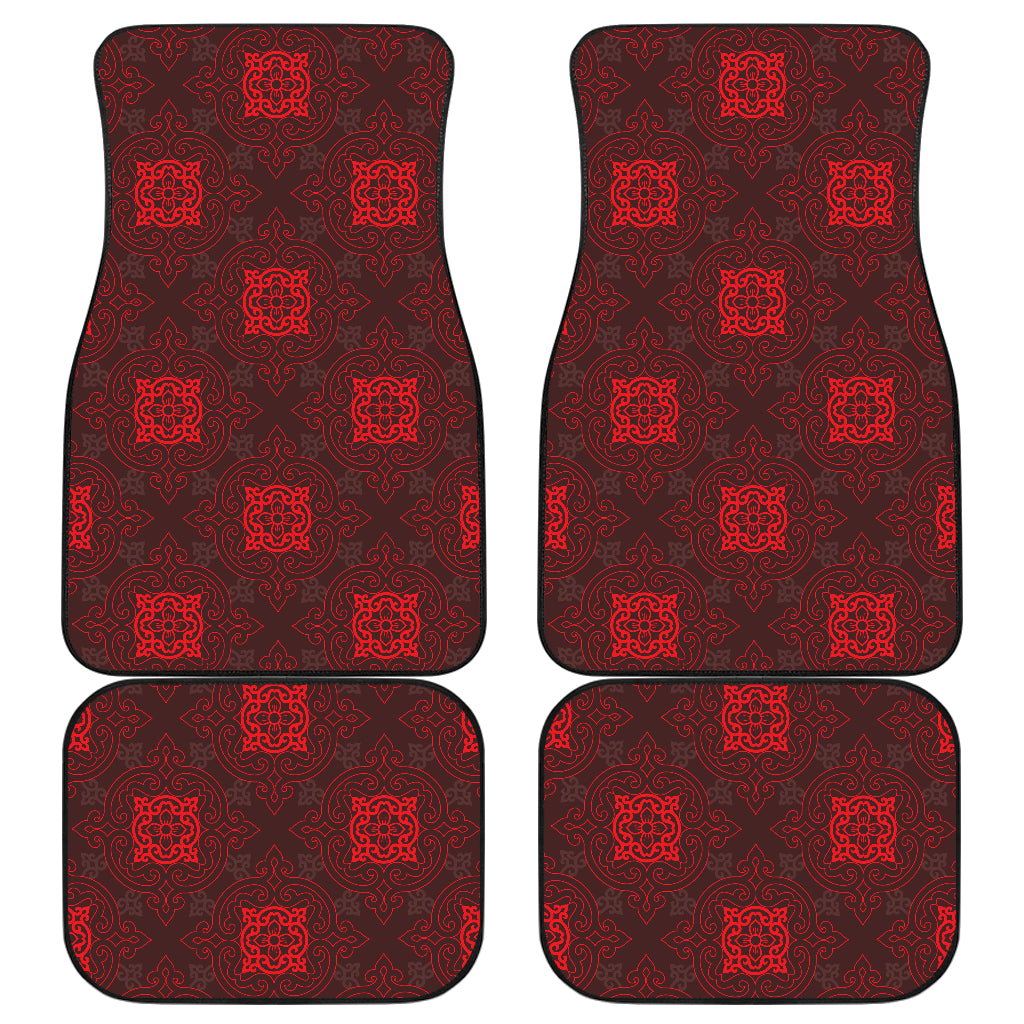 Red Oriental Car Floor Mats