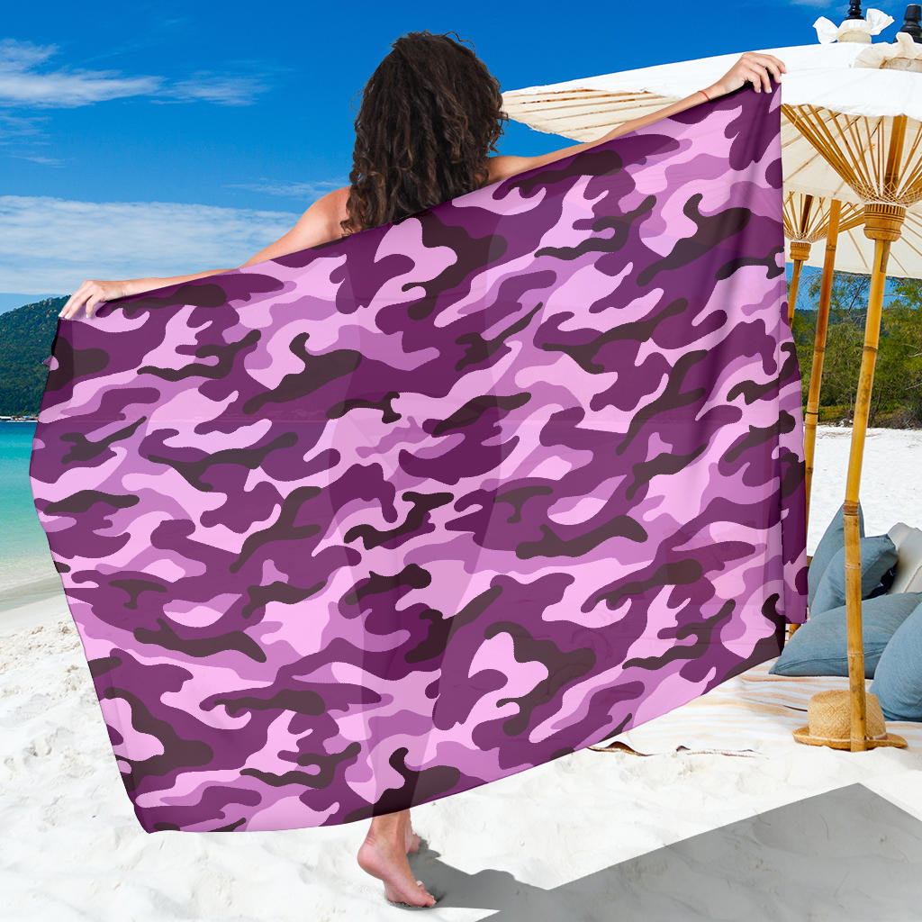 Purple Camouflage Sarong