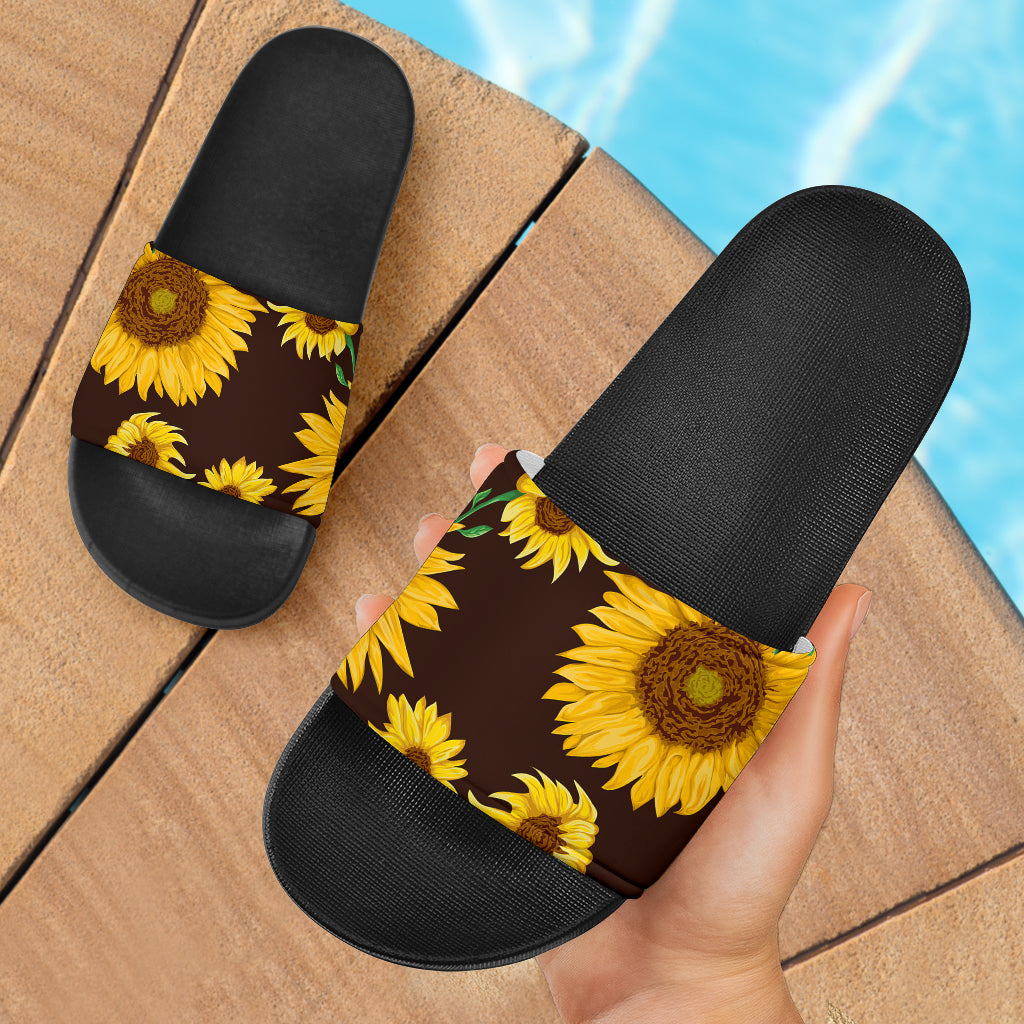 Sunflowers Slide Sandals